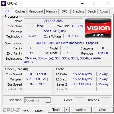 CPU-Zの画面４