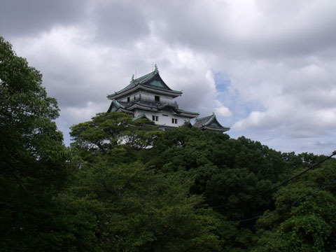 丘の上に立つ和歌山城