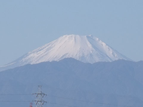 富士山がはっきりと見えました