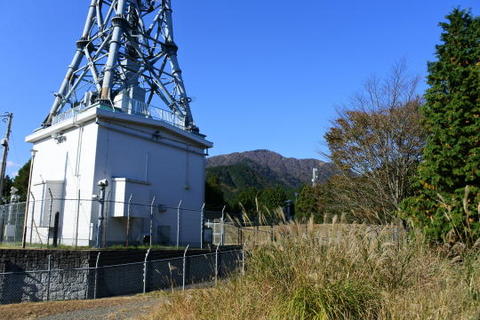 電波塔付近から見た大山山頂
