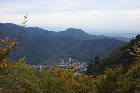 高尾山駅の展望台から見た風景