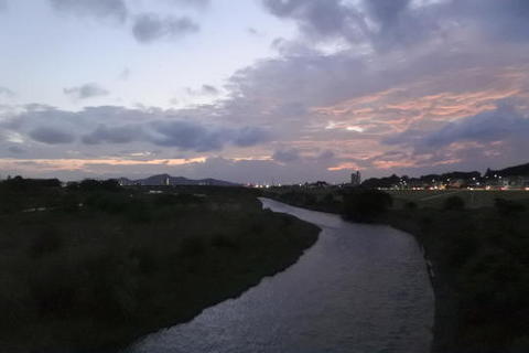 渡良瀬川の上流側を撮影