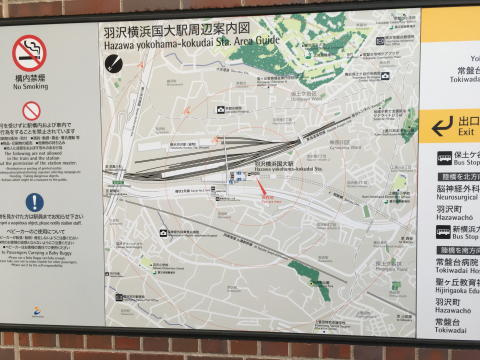駅周辺の案内図