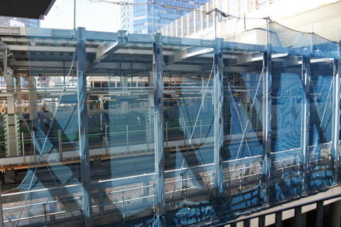 ＪＲ渋谷駅は目下工事中
