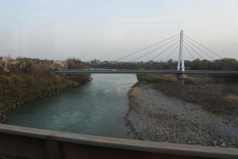 利根川を渡るところ